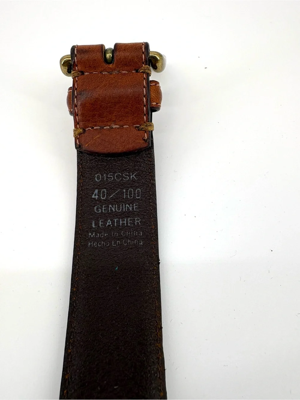Columbia Sportswear Fly Fishing Belt Men 40 Khaki Canvas Leather Web Lure Trout